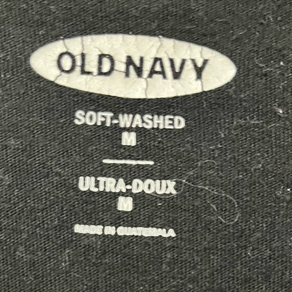 Old Navy Men’s Arcade Graphic T-Shirt M – Black Soft-Wash Cotton Blend - Picture 4 of 9